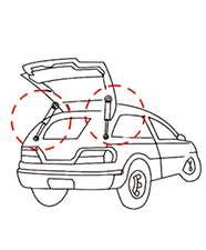 自動車のハッチ